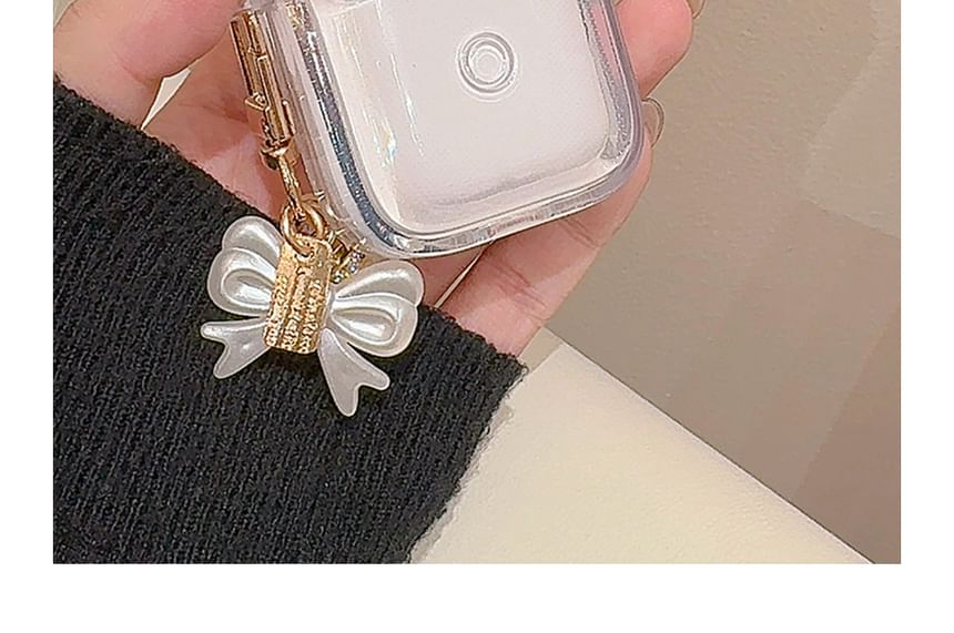 Simple Glitter Pearl Bow AirPods / Pro Earphone Case SpreePicky