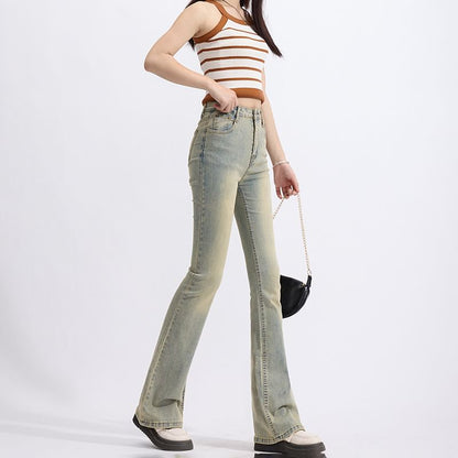 High Rise Washed Bootcut Jeans SpreePicky