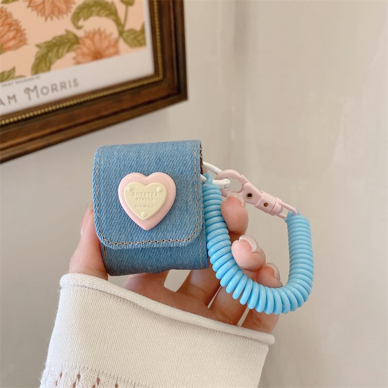 Heart Denim AirPods / Pro Earphone Case Skin SpreePicky