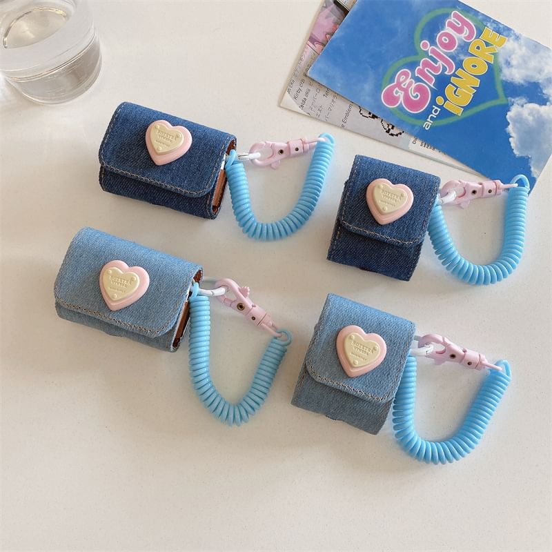 Heart Denim AirPods / Pro Earphone Case Skin SpreePicky