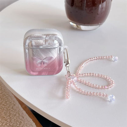 Butterfly Faux Crystal Bow Charm AirPods / Pro Earphone Case Skin SpreePicky