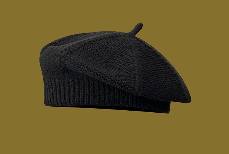 Plain Knit Beret SpreePicky