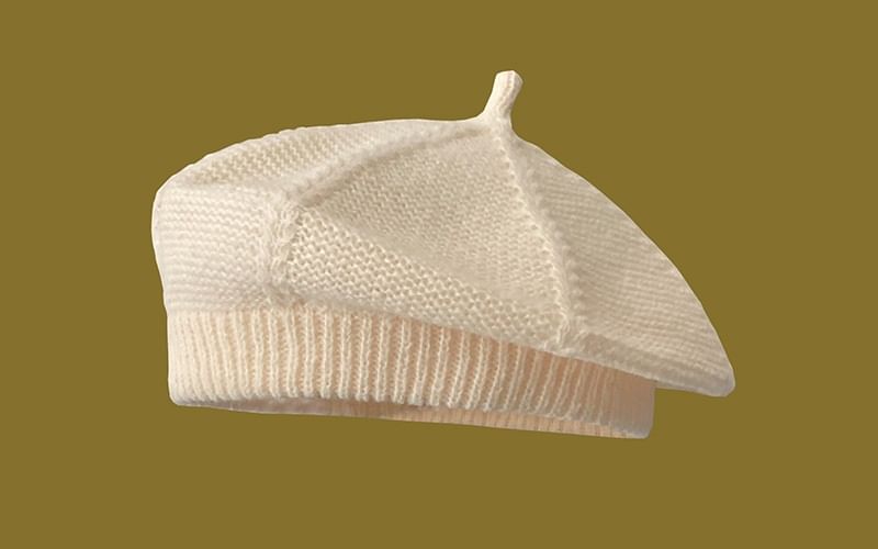 Plain Knit Beret SpreePicky