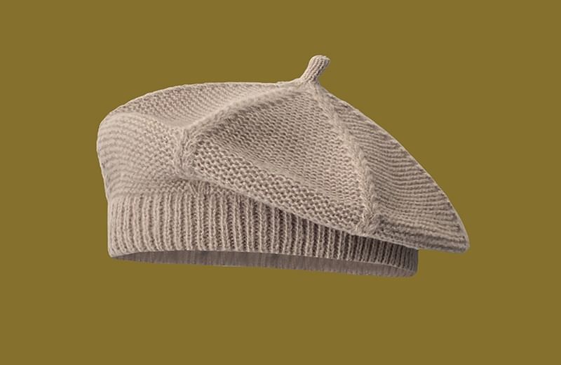 Plain Knit Beret SpreePicky