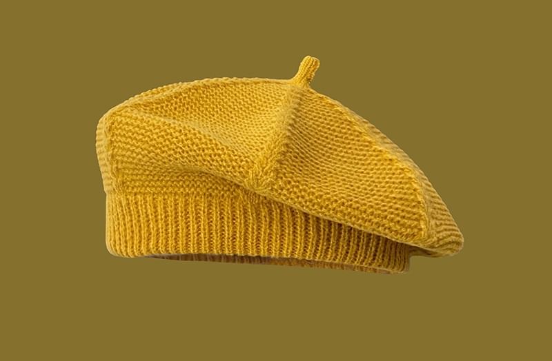 Plain Knit Beret SpreePicky