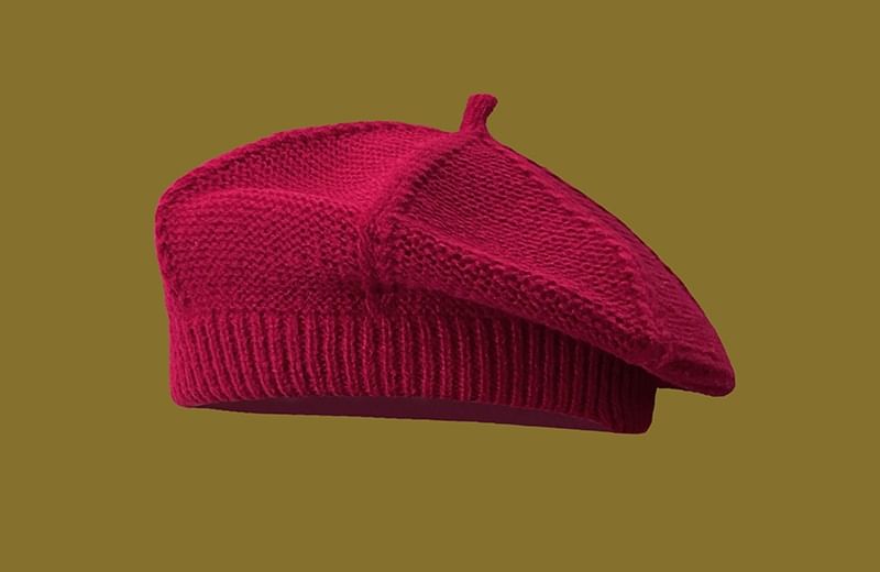 Plain Knit Beret SpreePicky