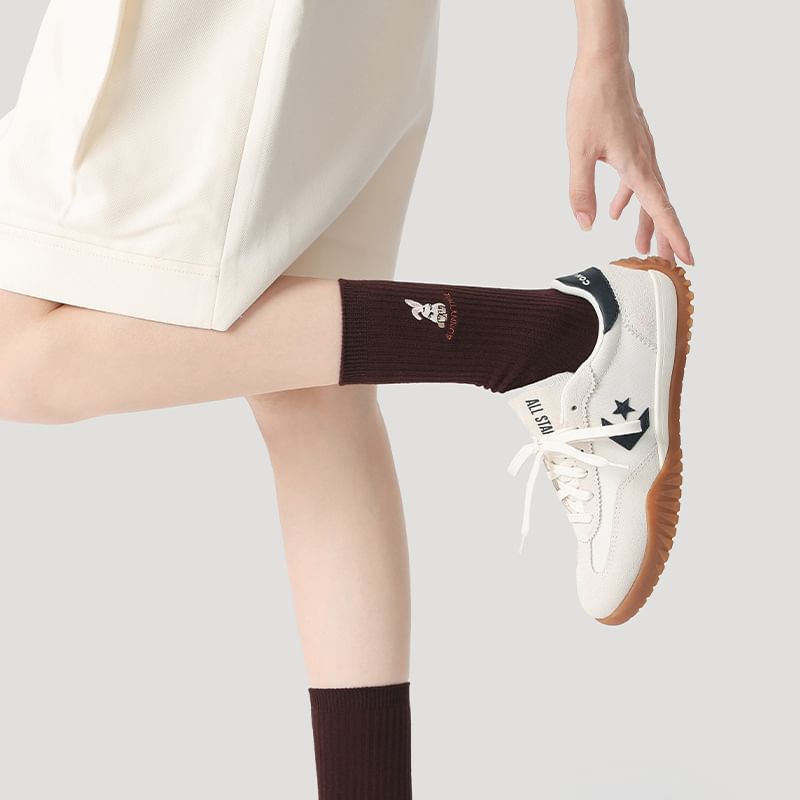 Embroidered Short Socks SpreePicky