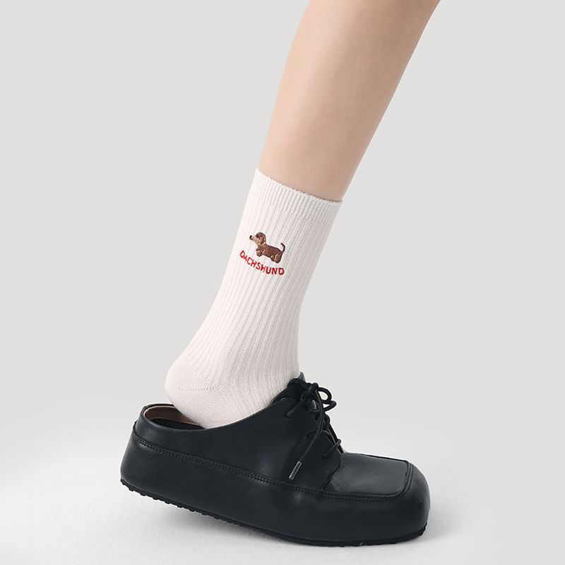 Embroidered Short Socks SpreePicky