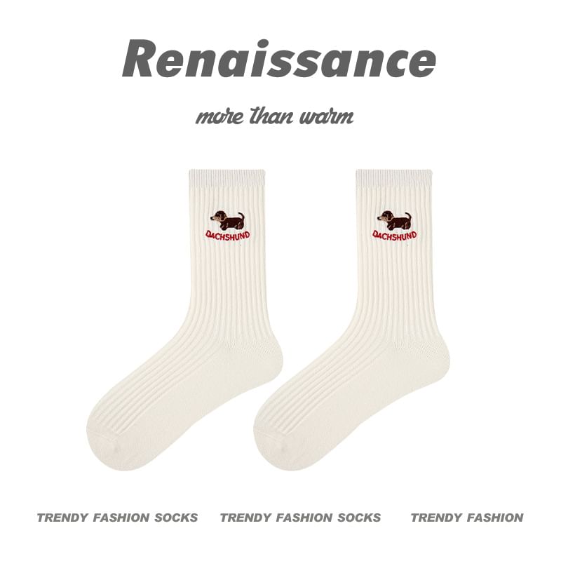 Embroidered Short Socks SpreePicky