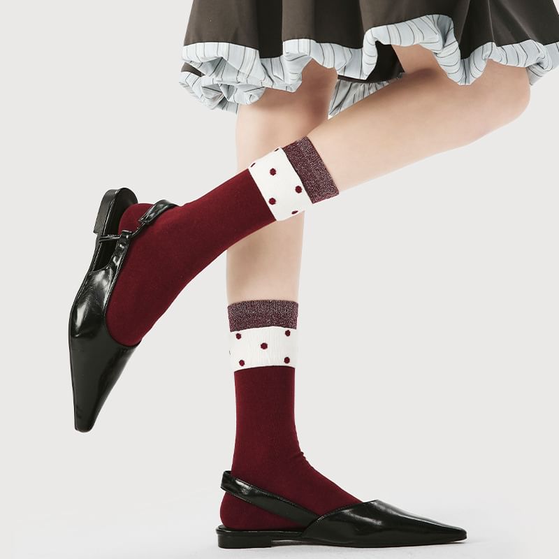 Dotted Ruffle Socks SpreePicky