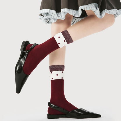 Dotted Ruffle Socks SpreePicky