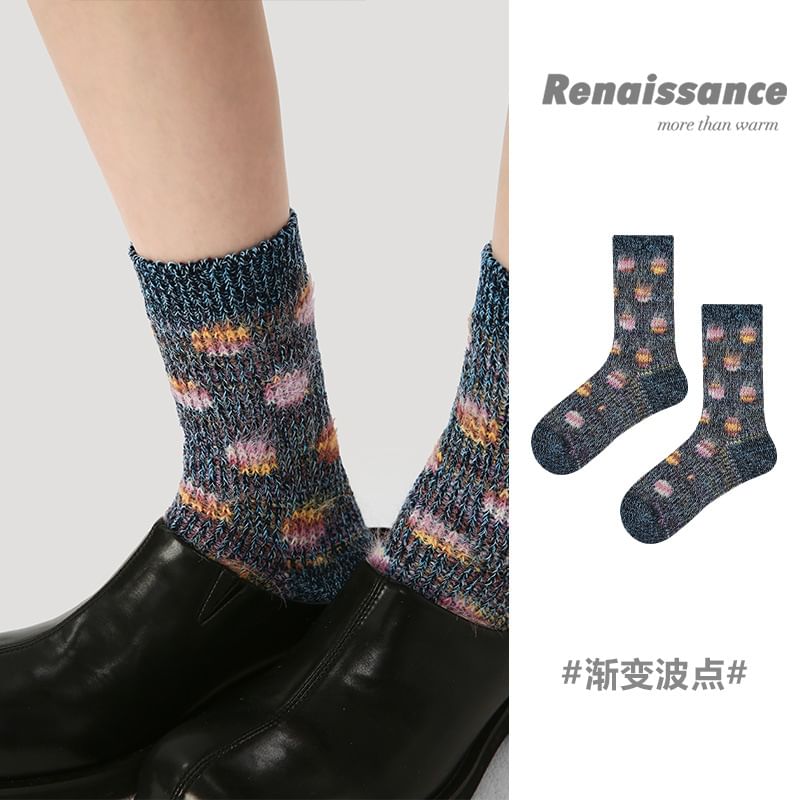 Dotted Knit Socks SpreePicky