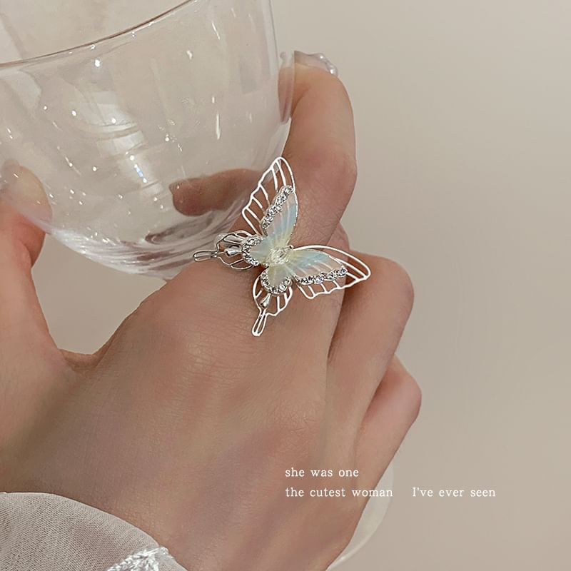 Butterfly Open Bangle / Ring / Necklace SpreePicky