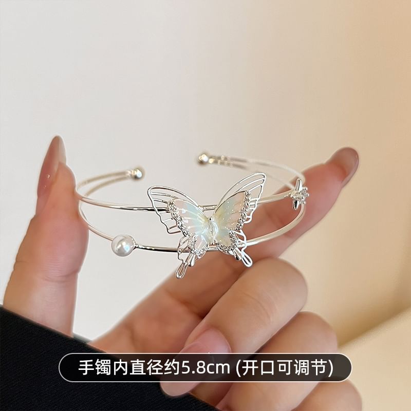 Butterfly Open Bangle / Ring / Necklace SpreePicky