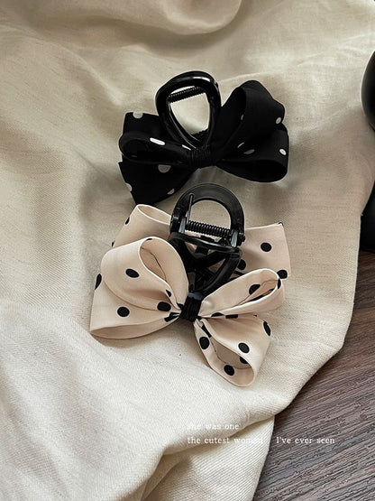 Dotted Bow Hair Claw SpreePicky