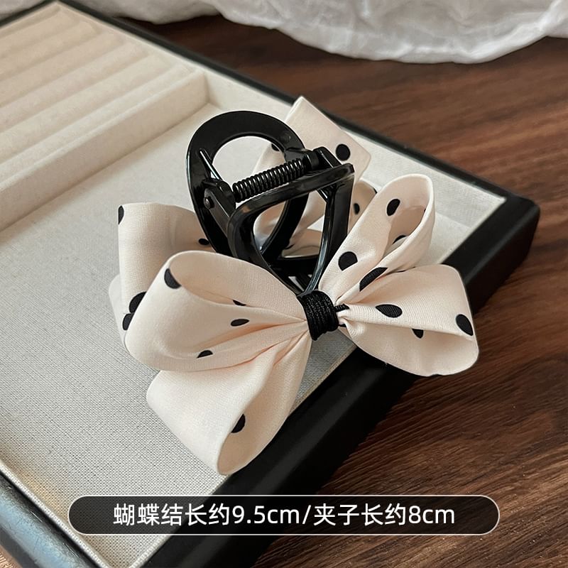 Dotted Bow Hair Claw SpreePicky