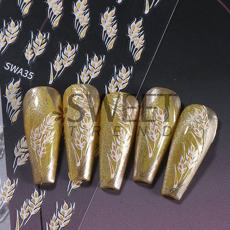 Wheat Nail Art Stickers (Various Designs) SpreePicky