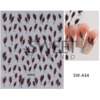 Wheat Nail Art Stickers (Various Designs) SpreePicky