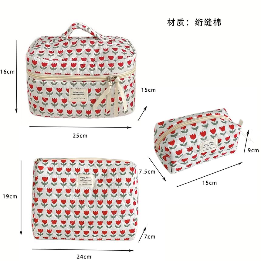 Floral Fabric Makeup Bag / Clutch (Various Designs) SpreePicky