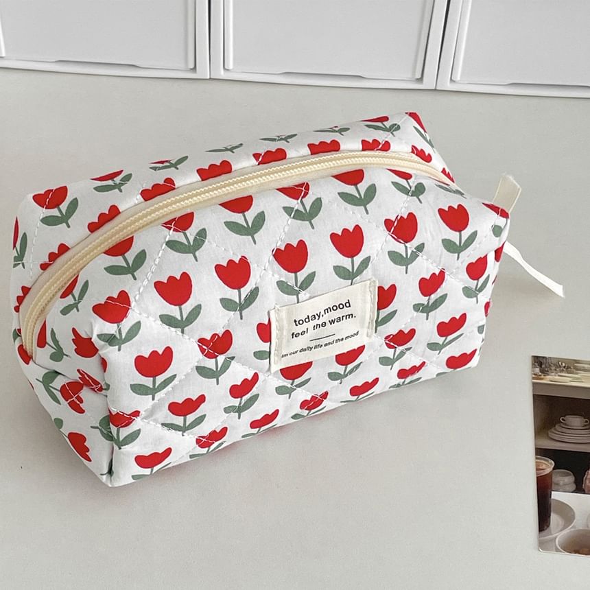 Floral Fabric Makeup Bag / Clutch (Various Designs) SpreePicky