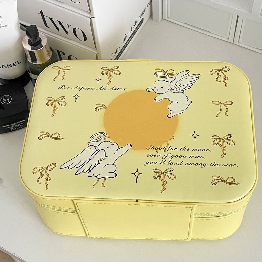 Animal Faux Leather Boxy Makeup Bag (Various Designs) SpreePicky