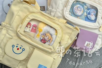 PVC Pocket Plain Tote Bag / Bag Charm / Set SpreePicky