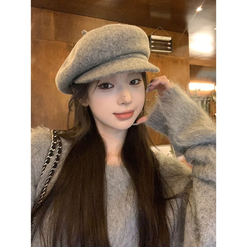 Woolen Plain Beret SpreePicky