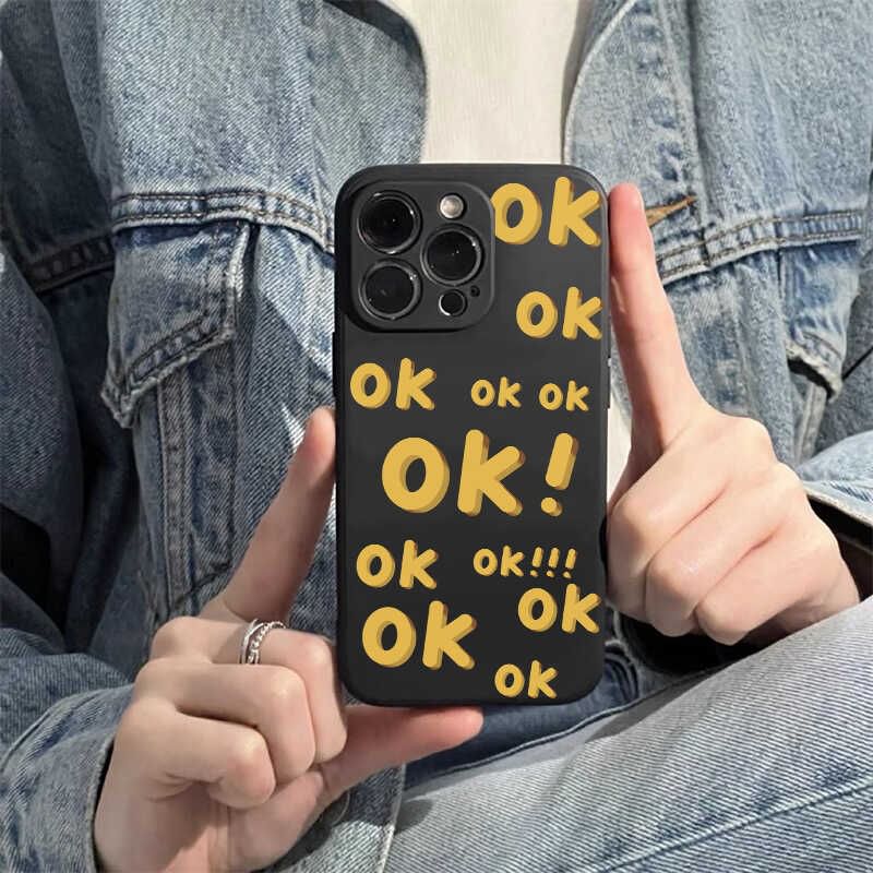 Lettering Phone Case - iPhone 16 Pro Max / 16 Pro / 16 Plus / 16 / 15 Pro Max / 15 Pro / 15 Plus / 15 / 14 Pro Max / 14 Pro / 14 Plus / 14 / 13 Pro Max / 13 Pro / 13 / 13 Mini SpreePicky