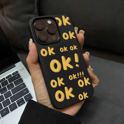 Lettering Phone Case - iPhone 16 Pro Max / 16 Pro / 16 Plus / 16 / 15 Pro Max / 15 Pro / 15 Plus / 15 / 14 Pro Max / 14 Pro / 14 Plus / 14 / 13 Pro Max / 13 Pro / 13 / 13 Mini SpreePicky