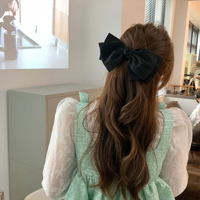 Ribbon Bow Hair Clip SpreePicky