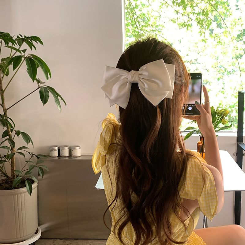 Ribbon Bow Hair Clip SpreePicky