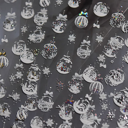 Snow Ball Nail Art Stickers (Various Designs) SpreePicky