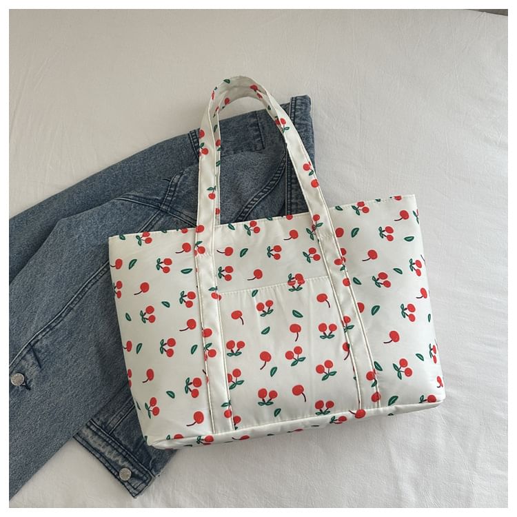 Cherry Print Tote Bag SpreePicky