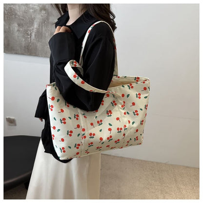 Cherry Print Tote Bag SpreePicky