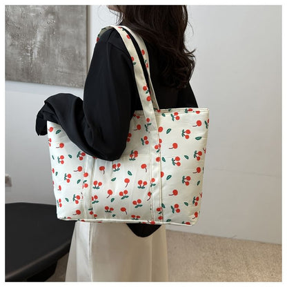 Cherry Print Tote Bag SpreePicky