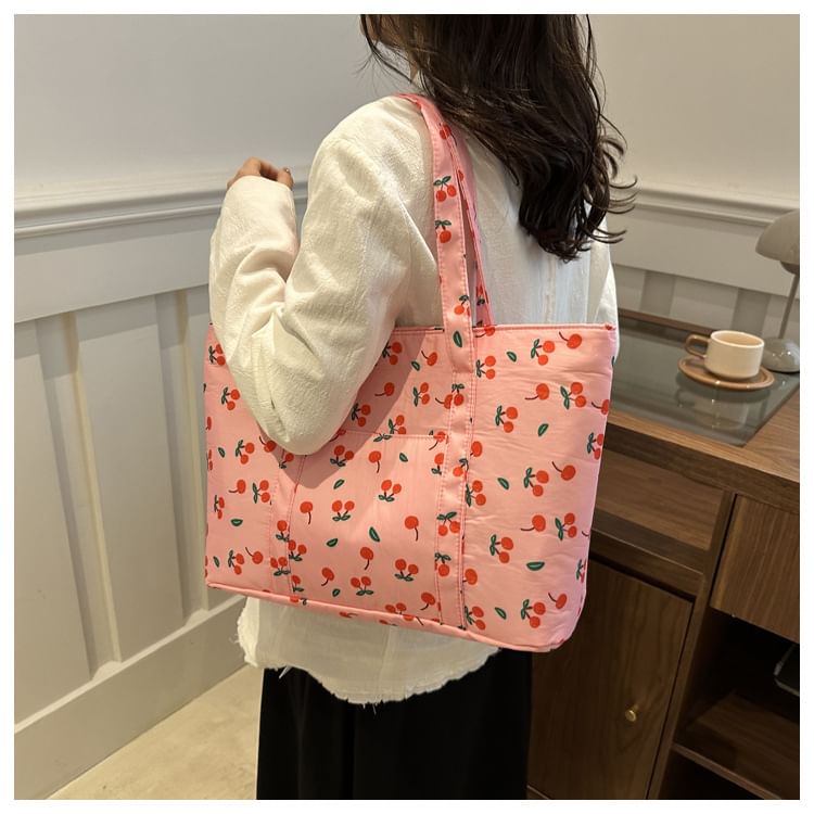 Cherry Print Tote Bag SpreePicky