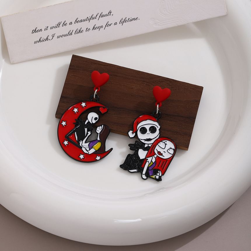 Halloween Cartoon Asymmetrical Alloy Drop Earring SpreePicky