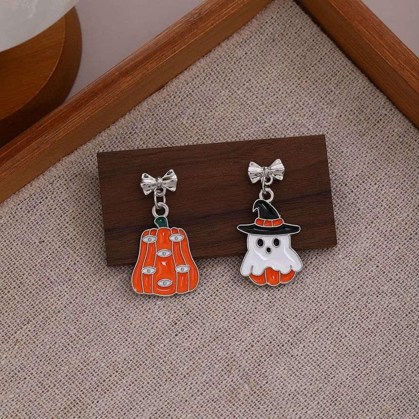 Halloween Cartoon Asymmetrical Alloy Drop Earring SpreePicky