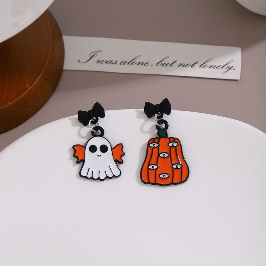 Halloween Cartoon Asymmetrical Alloy Drop Earring SpreePicky