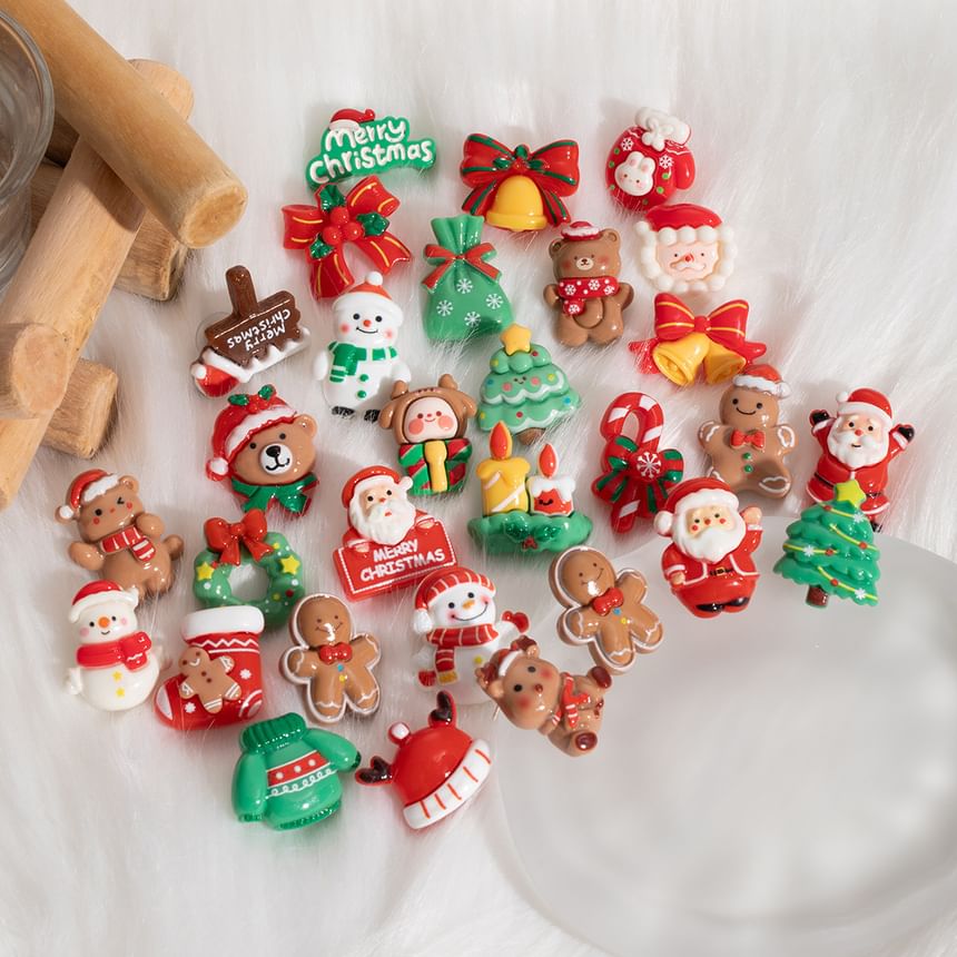 Christmas Cartoon Asymmetrical Resin Stud Earring SpreePicky