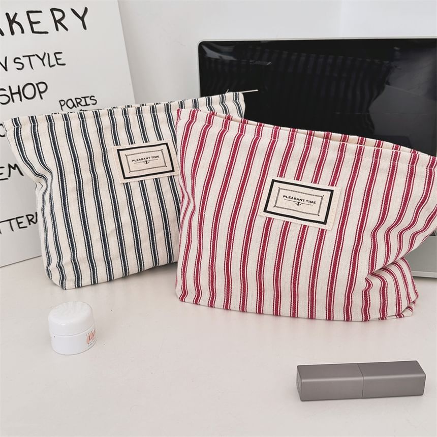 Striped Makeup Pouch SpreePicky