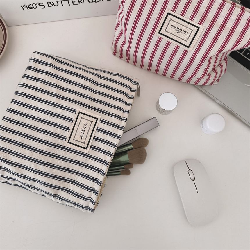 Striped Makeup Pouch SpreePicky