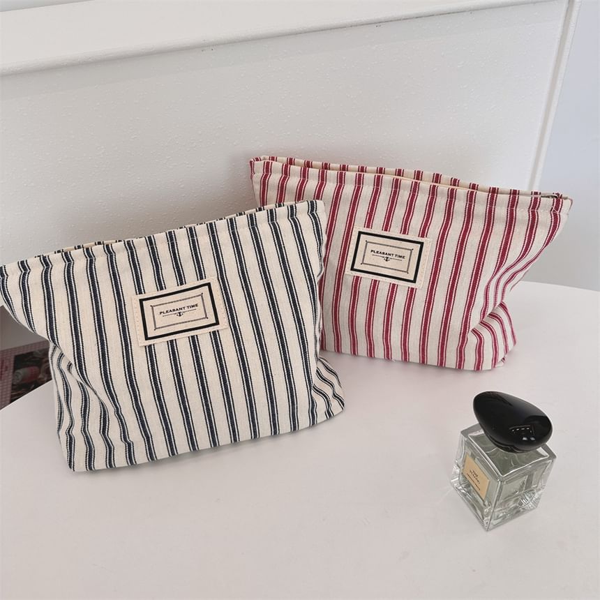 Striped Makeup Pouch SpreePicky