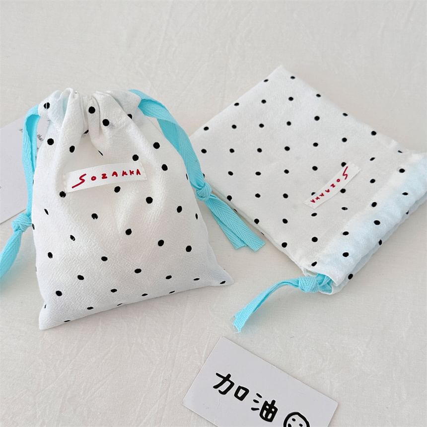 Dotted Drawstring Pouch SpreePicky