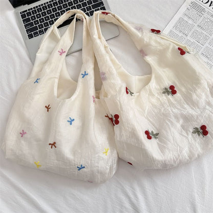 Embroidered Mesh Tote Bag SpreePicky