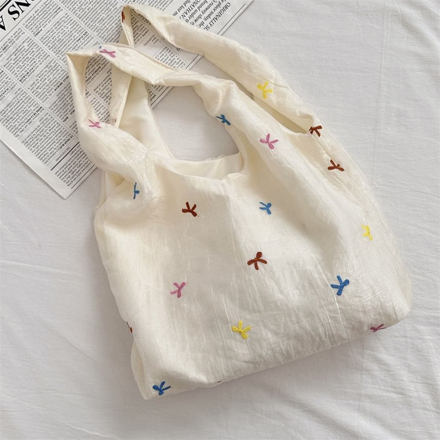 Embroidered Mesh Tote Bag SpreePicky