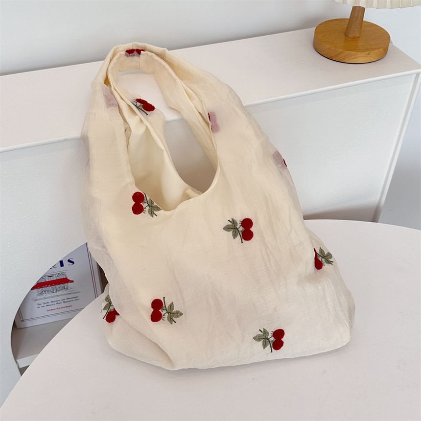 Embroidered Mesh Tote Bag SpreePicky