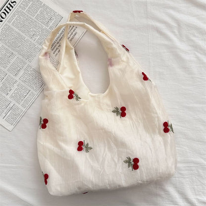 Embroidered Mesh Tote Bag SpreePicky