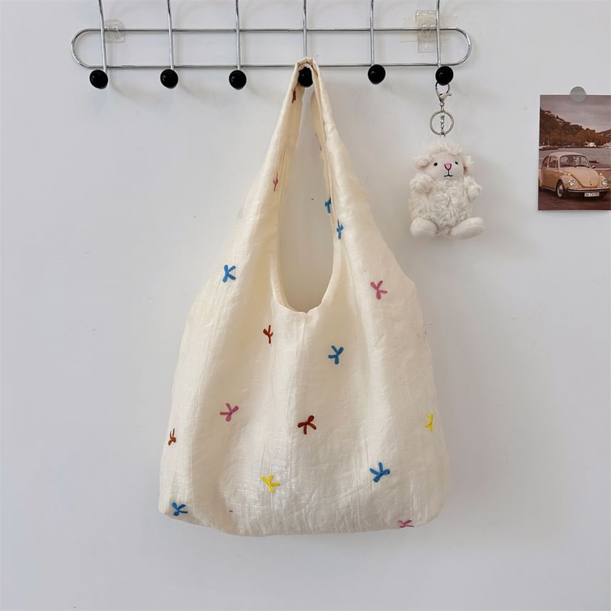 Embroidered Mesh Tote Bag SpreePicky