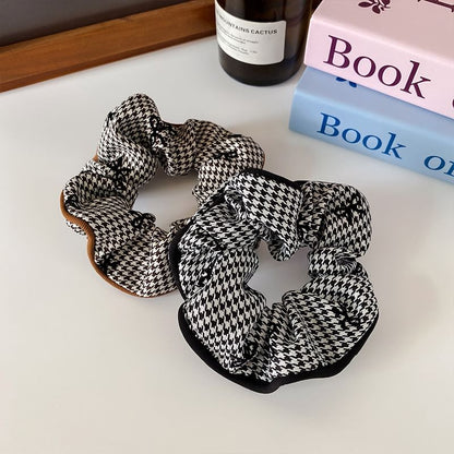 Ribbon Pattern Plaid Scrunchie SpreePicky